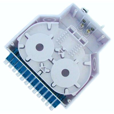 ABSプラスチック喧騒の柵の台紙の光ファイバーの端子箱12のアダプターLc/Upcの単信