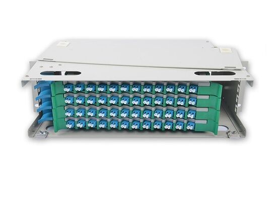 ODFの視覚の配分の単位のSingemode 48の左舷繊維光学のパッチ盤LC
