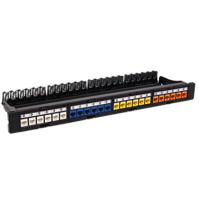 CAT5 CAT6ネットワークのパッチ盤UTPのブランクはRJ45 24左舷パッチ盤の荷を下した