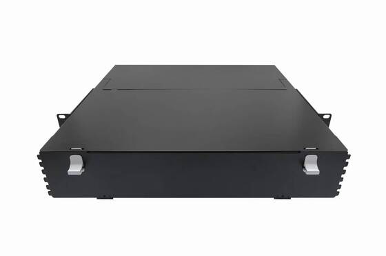 2U 288コア MTP MPO - LC パッチパネル ODF シャーシ エンクロージャ スライドタイプ 24カセット用