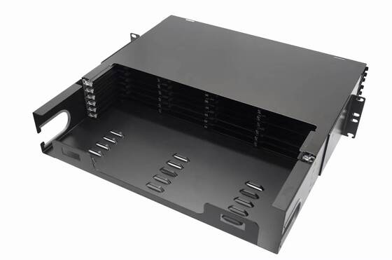 4U 576コア MTP MPO-LC パッチパネル ODFシャーシ エンクロージャ スライドタイプ 48カセット用