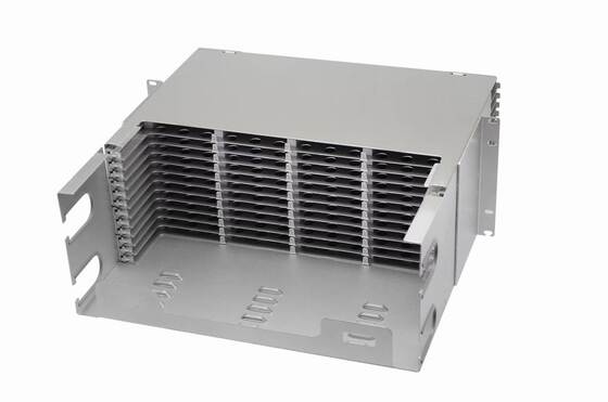 4U 576コア MTP MPO-LC パッチパネル ODFシャーシ エンクロージャ スライドタイプ 48カセット用