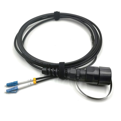 Ip68 FTTA ODVA LC から DLC UPC APC 5.0mm 外装装甲式防水ファイバージャンパーパッチコード